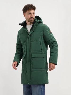 TRAVELIN' Płaszcz zimowy w kolorze zielonym rozmiar: 3XL