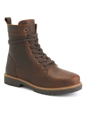 TRAVELIN' Skórzane botki "Kongsberg" w kolorze brązowym rozmiar: 41