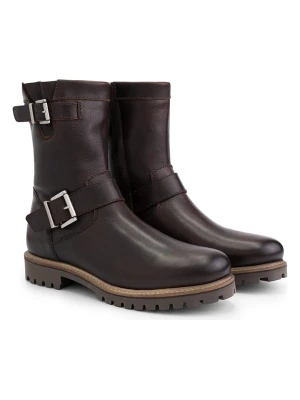 TRAVELIN' Skórzane botki "Silkeborg" w kolorze brązowym rozmiar: 40