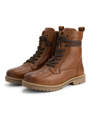 TRAVELIN' Skórzane botki w kolorze jasnobrązowym rozmiar: 37