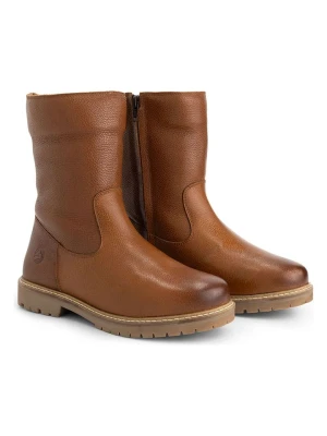 TRAVELIN' Skórzane botki w kolorze jasnobrązowym rozmiar: 42