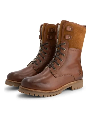 TRAVELIN' Skórzane botki w kolorze jasnobrązowym rozmiar: 42