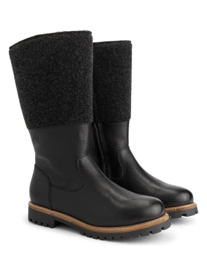 TRAVELIN' Skórzane kozaki "Lagen" w kolorze czarnym rozmiar: 48