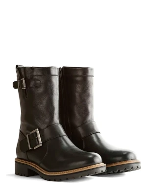 TRAVELIN' Skórzane kozaki "Silkeborg" w kolorze czarnym rozmiar: 37