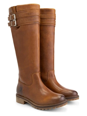 TRAVELIN' Skórzane kozaki "Stavanger" w kolorze jasnobrązowym rozmiar: 41