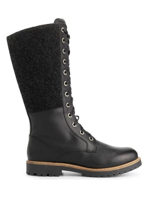 TRAVELIN' Skórzane kozaki "Struve" w kolorze czarnym rozmiar: 38