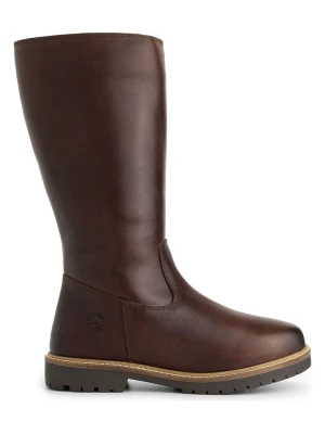 TRAVELIN' Skórzane kozaki "Vinstra" w kolorze brązowym rozmiar: 38