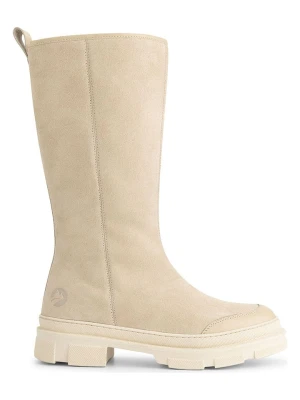 TRAVELIN' Skórzane kozaki "Whistler" w kolorze beżowym rozmiar: 38