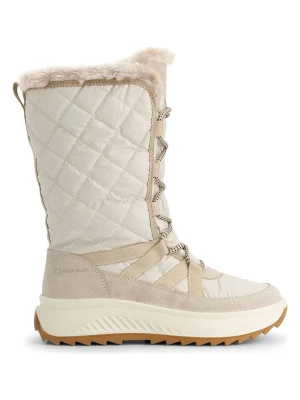 TRAVELIN' Skórzane kozaki zimowe "Klosters" w kolorze kremowym rozmiar: 41