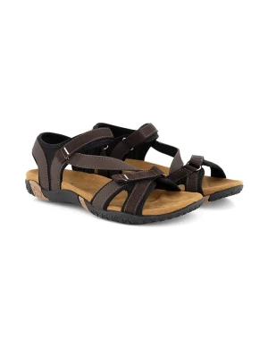 Travelin` Skórzane sandały "Helsem" w kolorze brązowym rozmiar: 41