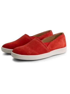 Travelin` Skórzane slippersy "Torus" w kolorze czerwonym rozmiar: 43