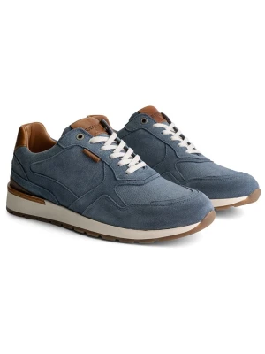 TRAVELIN' Skórzane sneakersy "Newberry" w kolorze niebieskim rozmiar: 46