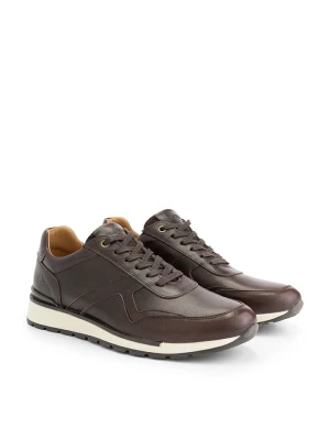 Travelin` Skórzane sneakersy "Walgrave" w kolorze brązowym rozmiar: 44