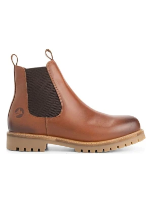 TRAVELIN' Skórzane sztyblety "Nodeland" w kolorze jasnobrązowym rozmiar: onesize