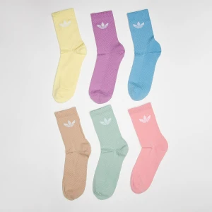 adidas Originals 6 PACK - Trefoil Cushion Crew Socks uniseks Skarpety wielokolorowy rozmiar Odzież
