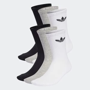 Trefoil Cushion Crew Socks 6 Pairs Adidas