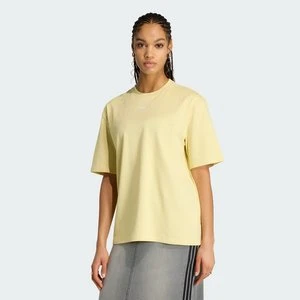 TREFOIL ESSENTIALS BOYFRIEND T-Shirt Adidas Powder Yellow
