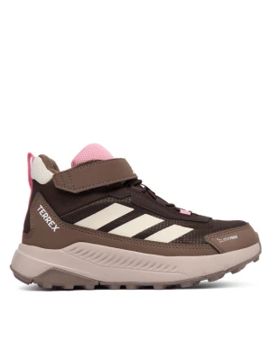 Trekkingi adidas Terrex Anylander Mid Climaproof Children Hiking Shoes KJ2670 Brązowy