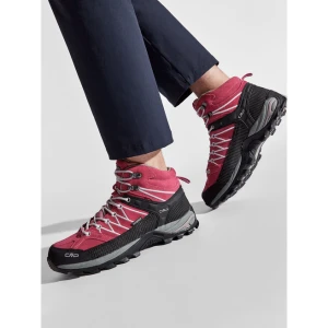 Trekkingi CMP Rigel Mid Wmn Trekking Wp 3Q12946 Różowy