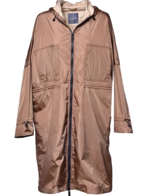 Trench coat in brown nylon Baldinini