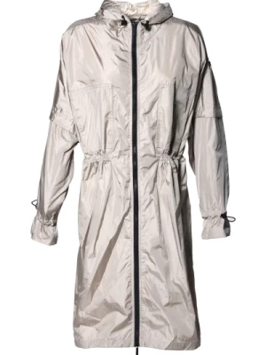 Trench coat in cream nylon Baldinini