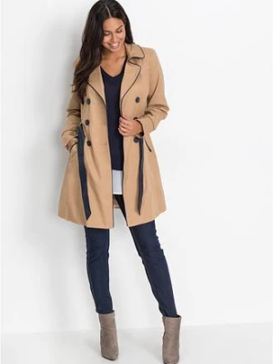 Trencz o trapezowym kroju bonprix