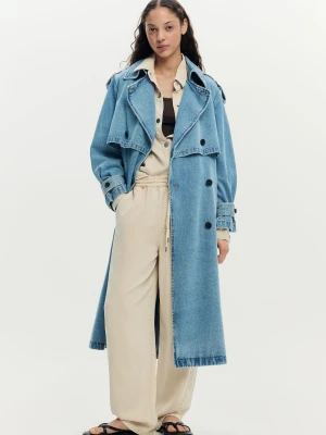 trencz denim pasek Desigual