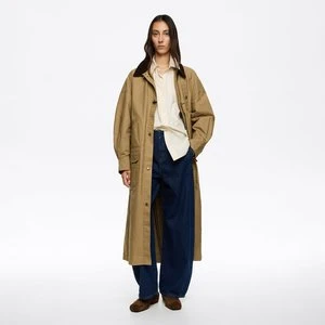 Trencz długi maxi khaki BIMBA Y LOLA