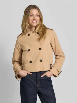 trencz kurtka z wpuszczanymi kieszeniami i kołnierzykiem typu kent monari