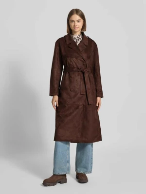 Trencz o kroju regular fit z imitacji zamszu model ‘BINE’ Only
