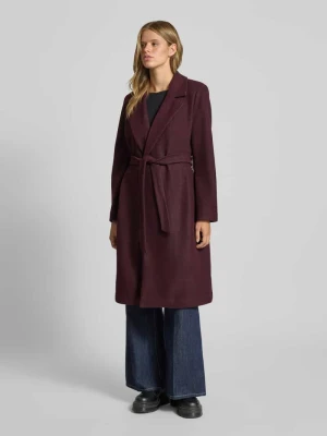 Trencz o kroju regular fit z kołnierzem z połami model ‘ALVILDA LIFE’ Only Bordowy