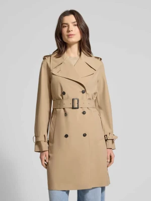 Trencz o kroju regular fit z odpinanym paskiem materiałowym model Talya’ SAVE THE DUCK