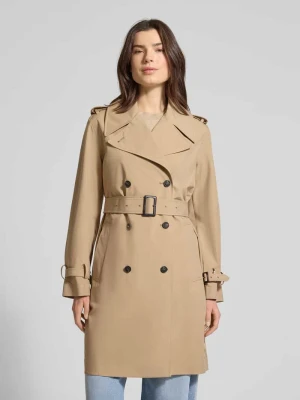 Trencz o kroju regular fit z odpinanym paskiem materiałowym model Talya’ SAVE THE DUCK