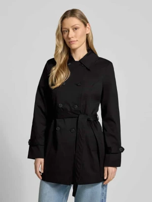 Trencz o kroju regular fit z paskiem w talii do wiązania model 'CHALSEA OLIVIA' Vero Moda