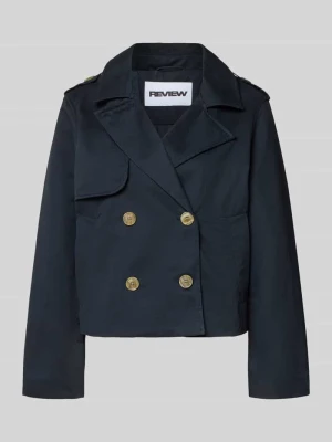 Trencz o kroju regular fit z wykładanym kołnierzem Review