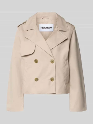 Trencz o kroju regular fit z wykładanym kołnierzem Review