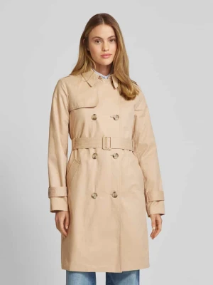 Trencz o kroju slim fit z mieszanki bawełny z podszewką w paski s.Oliver RED LABEL