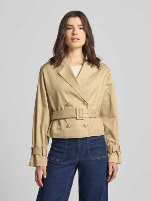 Trencz o skróconym kroju z kołnierzem z połami model 'Fatou' Guess