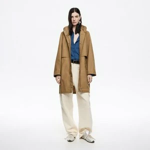 Trencz prosty bawełna techniczna khaki BIMBA Y LOLA