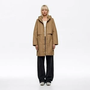 Trencz prosty bawełna techniczna khaki BIMBA Y LOLA