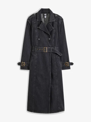Trencz z denimu BonPrix szary