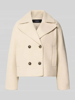 Trencz z dwurzędową listwą guzikową Vero Moda Écru