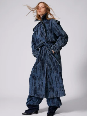 Trencz z dżinsu cieniowanego Desigual