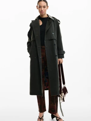 Trencz z imitacji zamszu Desigual