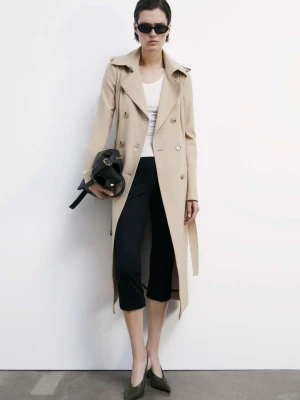 Trencz z nylonu bi-stretch z klamrą PATRIZIA PEPE