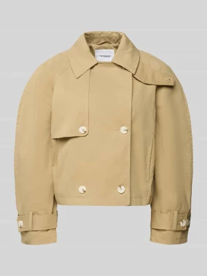 Trencz z parki na rękawach model 'MIA' Topshop