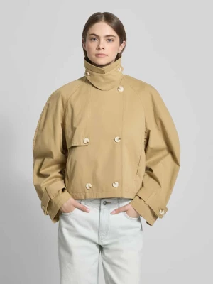 Trencz z parki na rękawach model 'MIA' Topshop