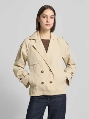 Trencz z patkami na rękawach model 'AMONA' b.Young