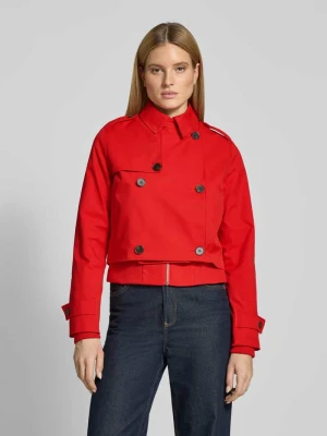 Trencz z patkami na rękawach monari