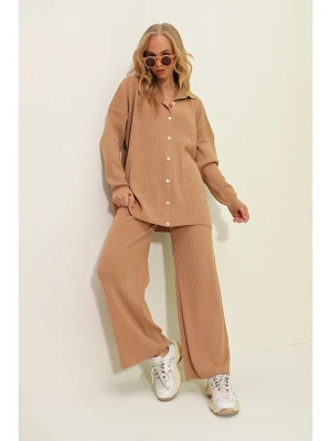 Zdjęcie produktu Trend Alacati 2-częściowy zestaw "Trend Alaçat Stili" w kolorze jasnobrązowym rozmiar: onesize